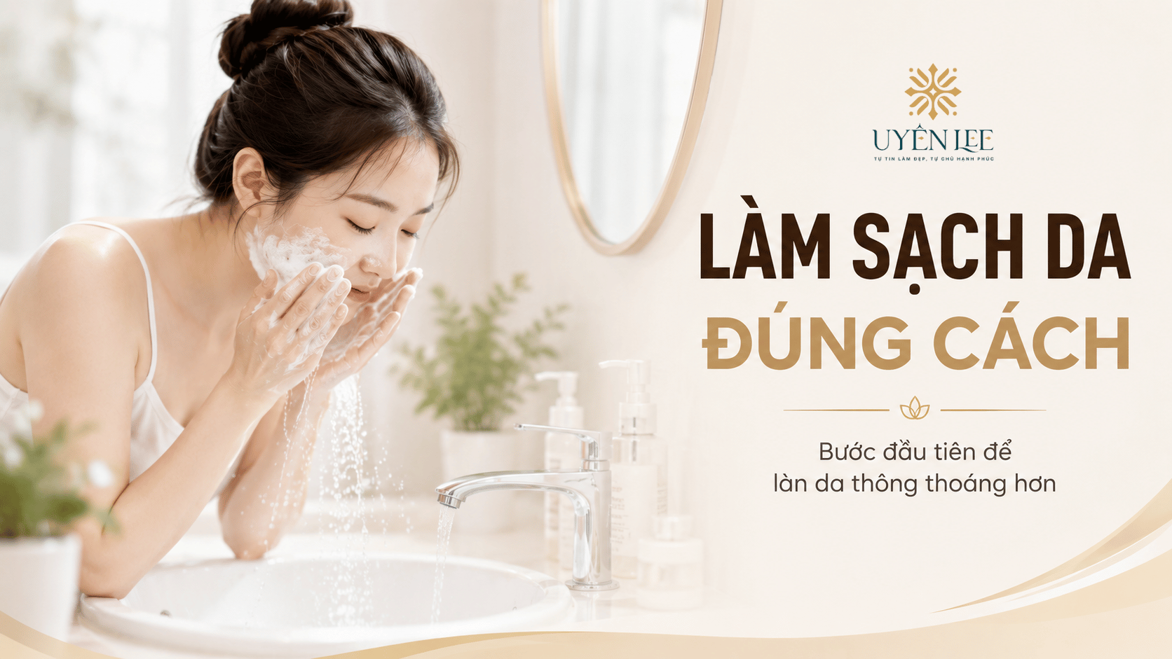 Làm sạch da đúng cách giúp hạn chế bụi bẩn và bít tắc