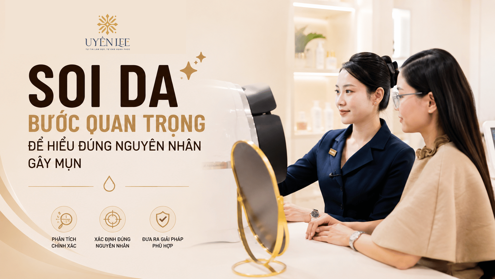 Chuyên viên soi da và phân tích tình trạng da