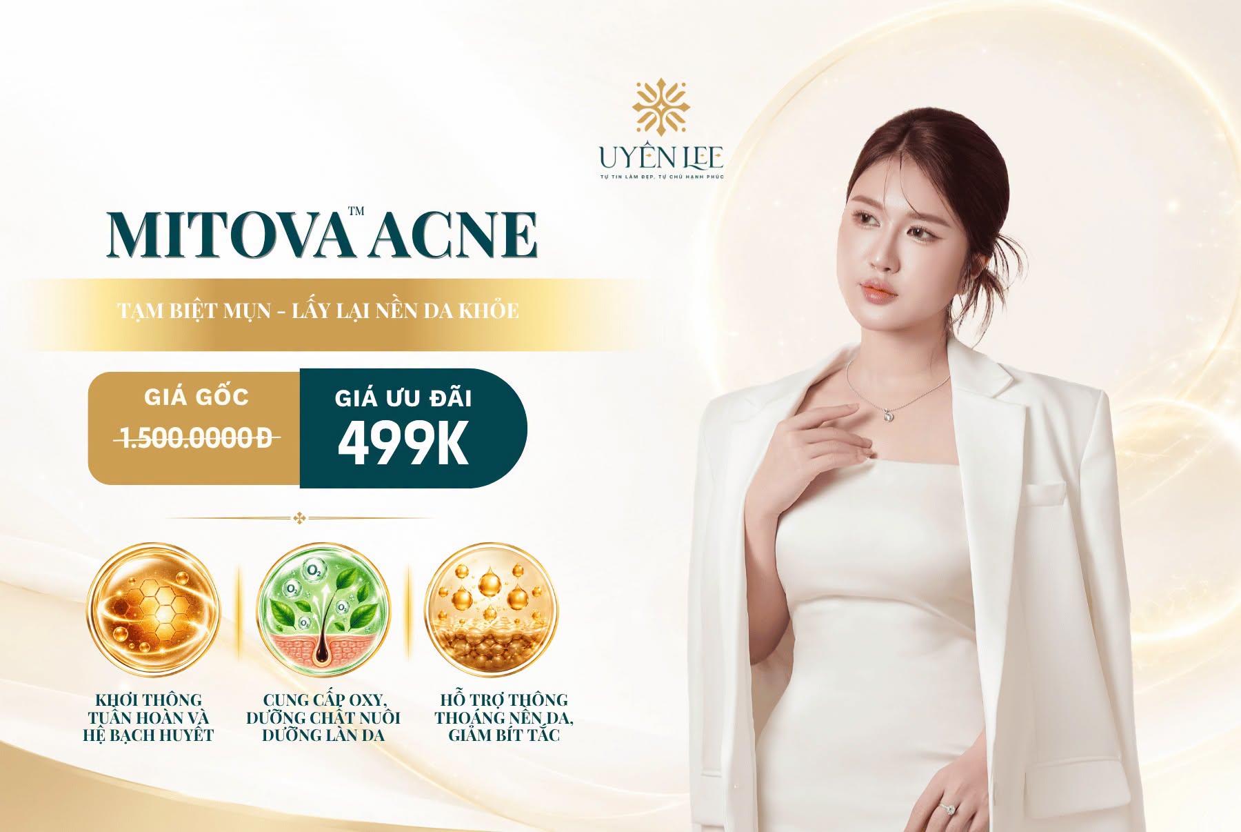 MITOVA ACNE - Tạm biệt mụn, lấy lại nền da khỏe